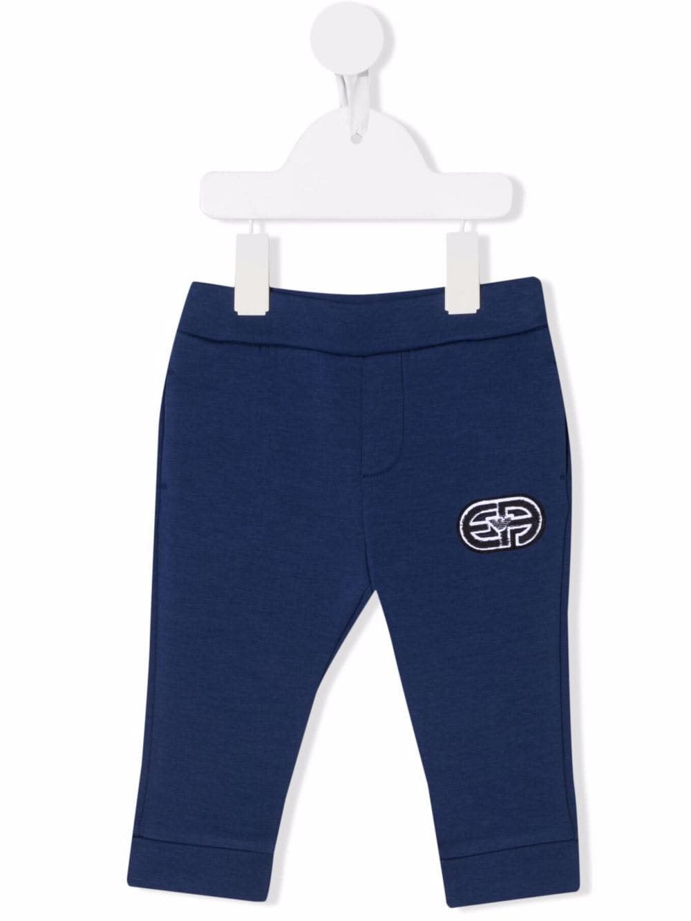 Emporio Armani Kids embroidered track track pants - Blue von Emporio Armani Kids