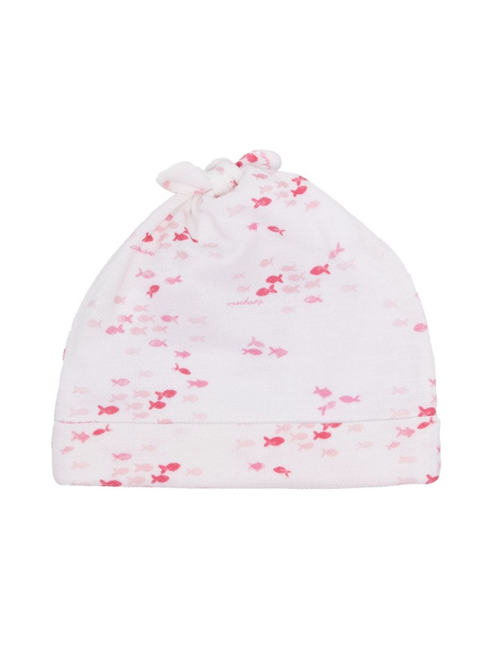 Emporio Armani Kids fish-print cotton beenie - White von Emporio Armani Kids