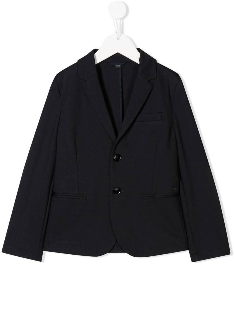 Emporio Armani Kids fitted formal blazer - Blue von Emporio Armani Kids