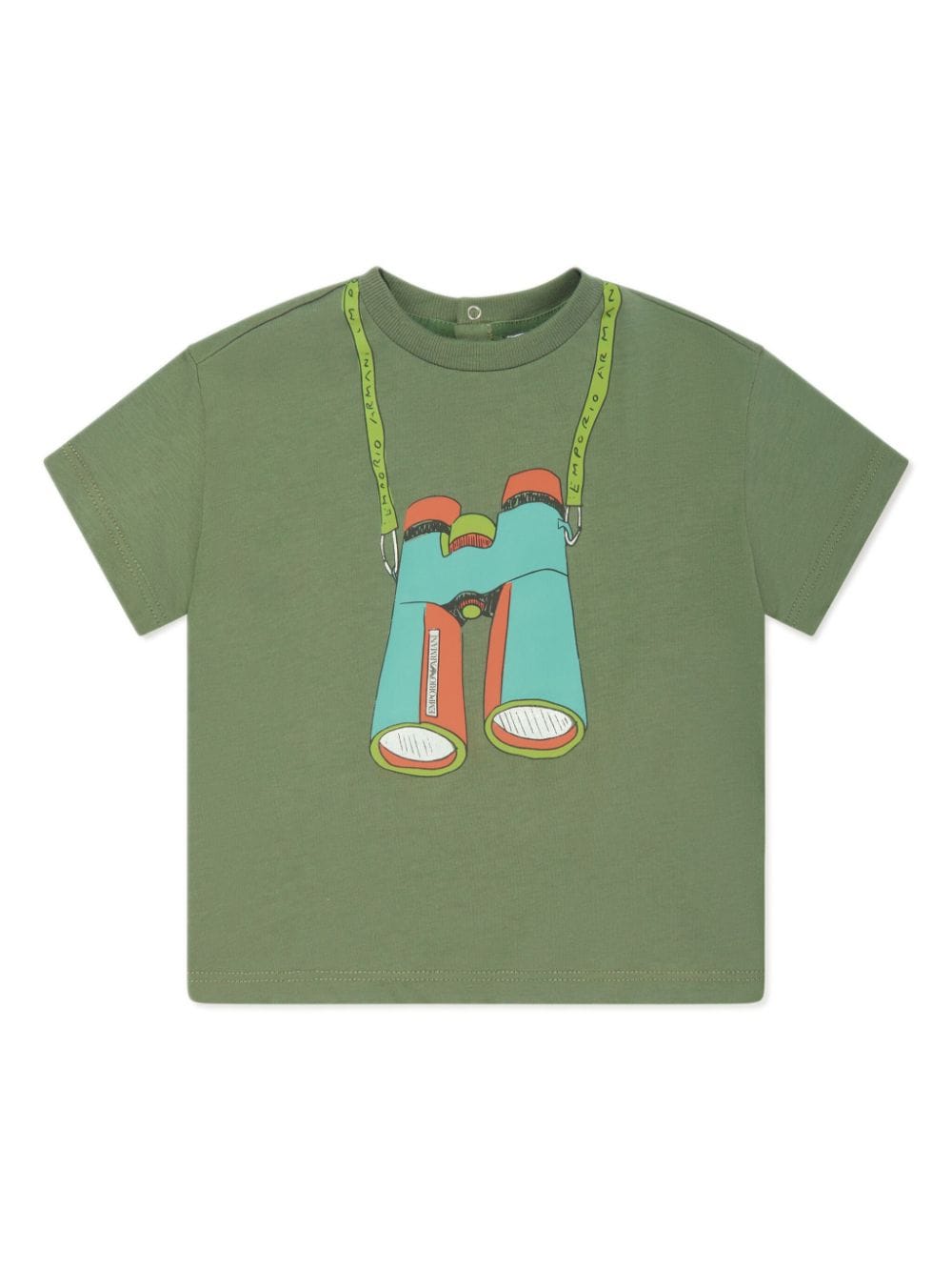 Emporio Armani Kids graphic-print T-shirt - Green von Emporio Armani Kids