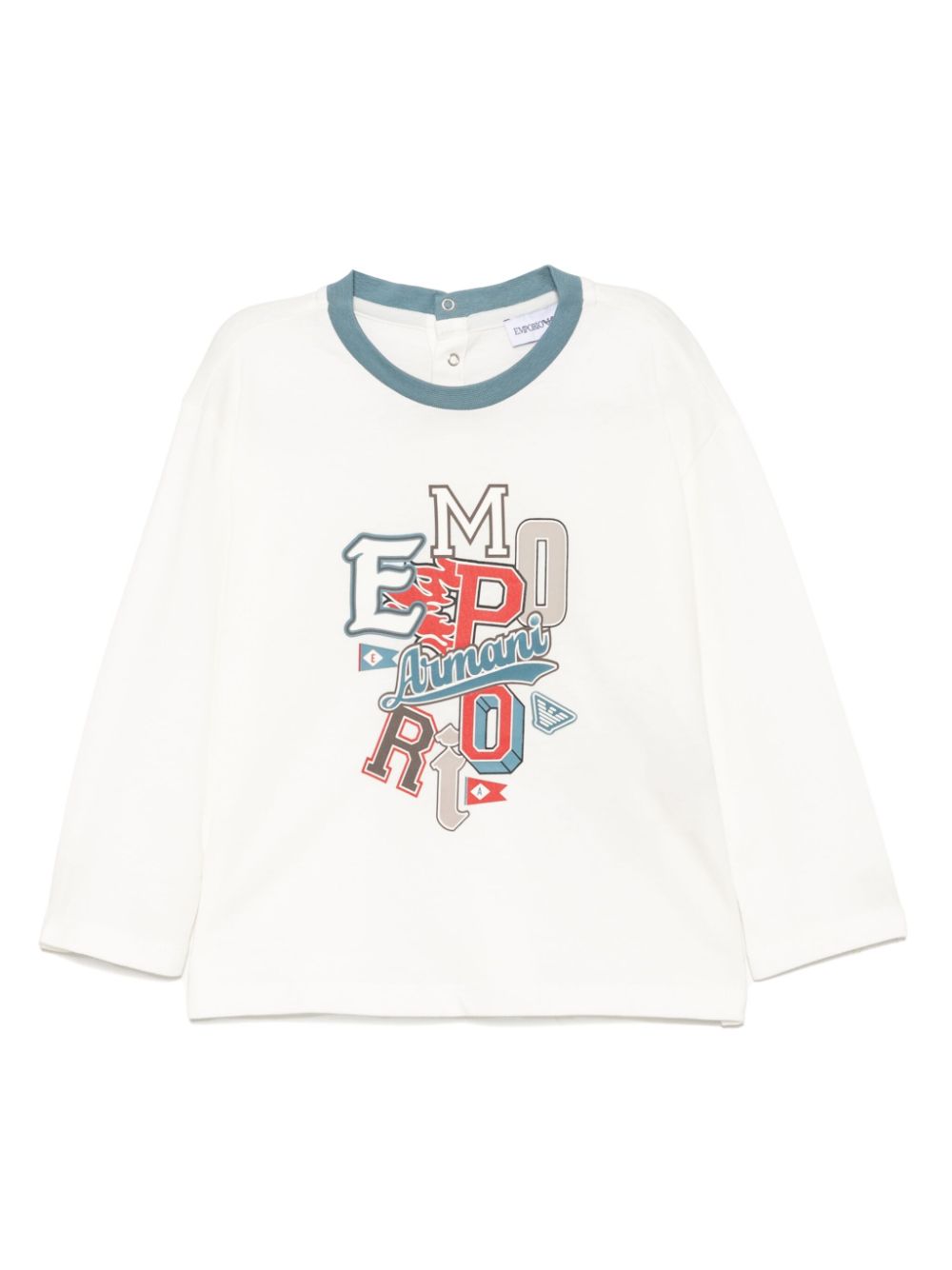 Emporio Armani Kids graphic print T-shirt - White von Emporio Armani Kids