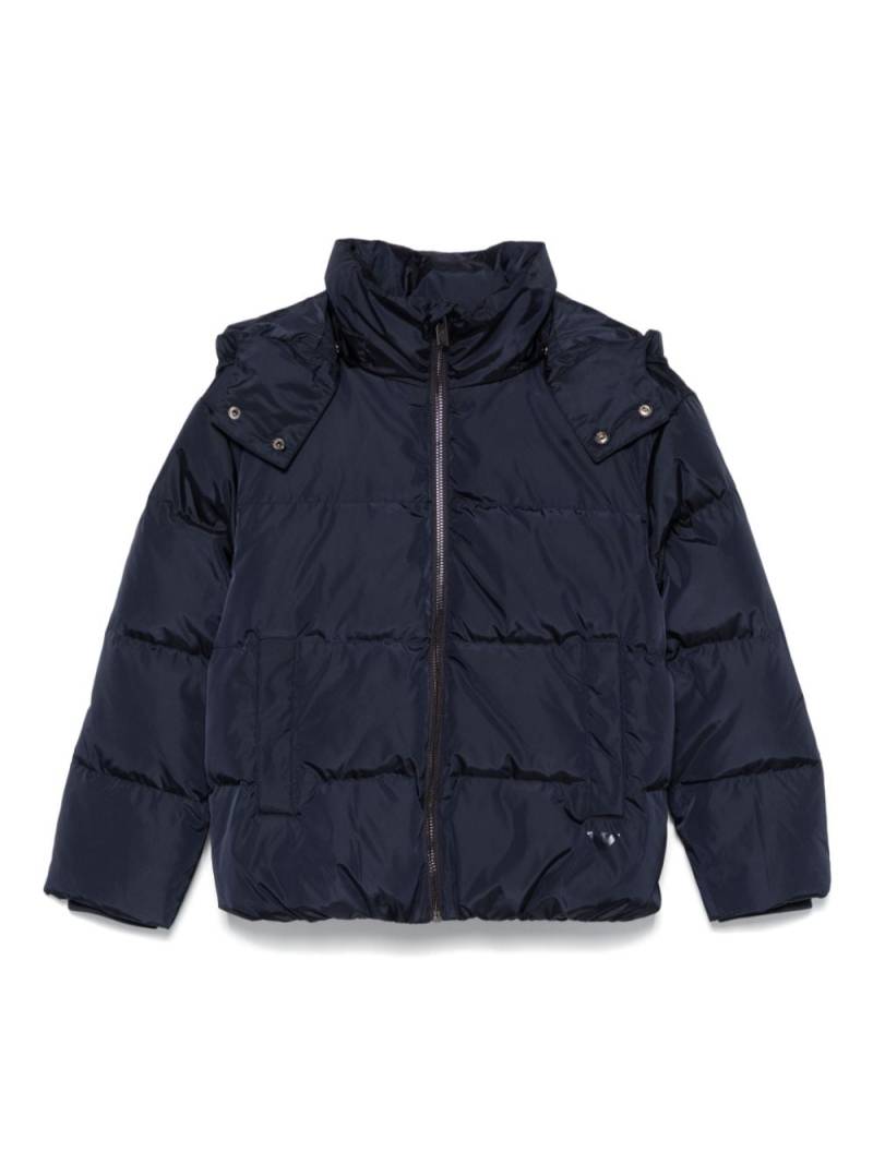 Emporio Armani Kids hooded puffer jacket - Blue von Emporio Armani Kids