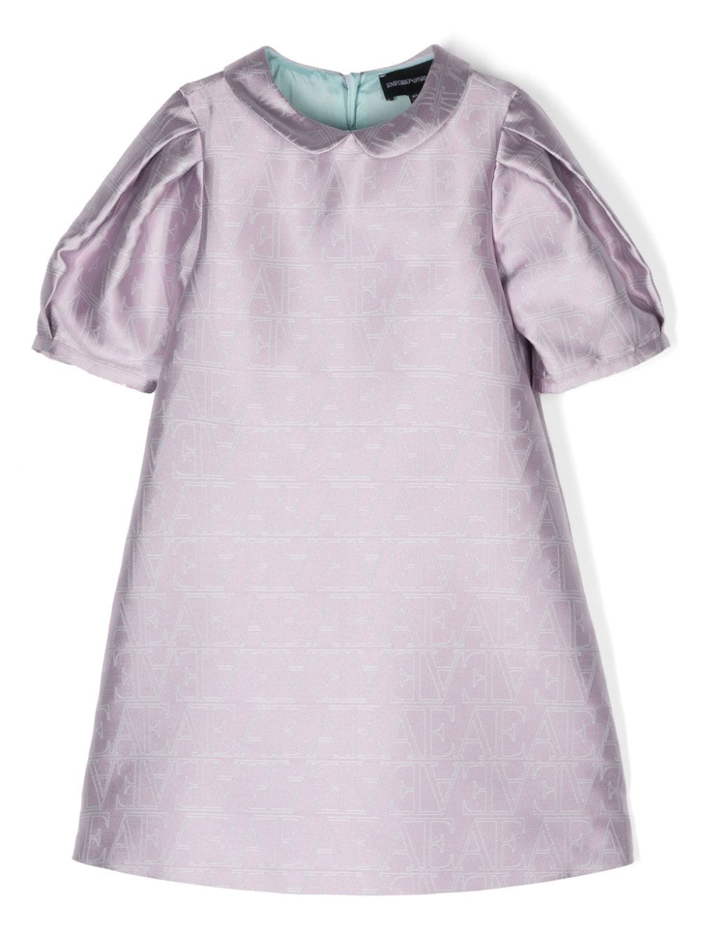 Emporio Armani Kids jacquard-logo dress - Purple von Emporio Armani Kids