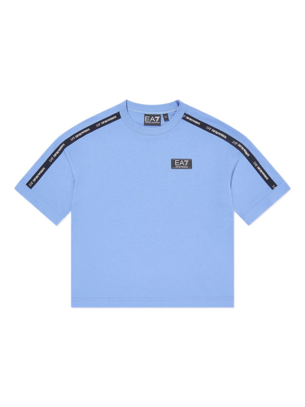 Emporio Armani Kids logo-appliqué T-shirt - Blue von Emporio Armani Kids