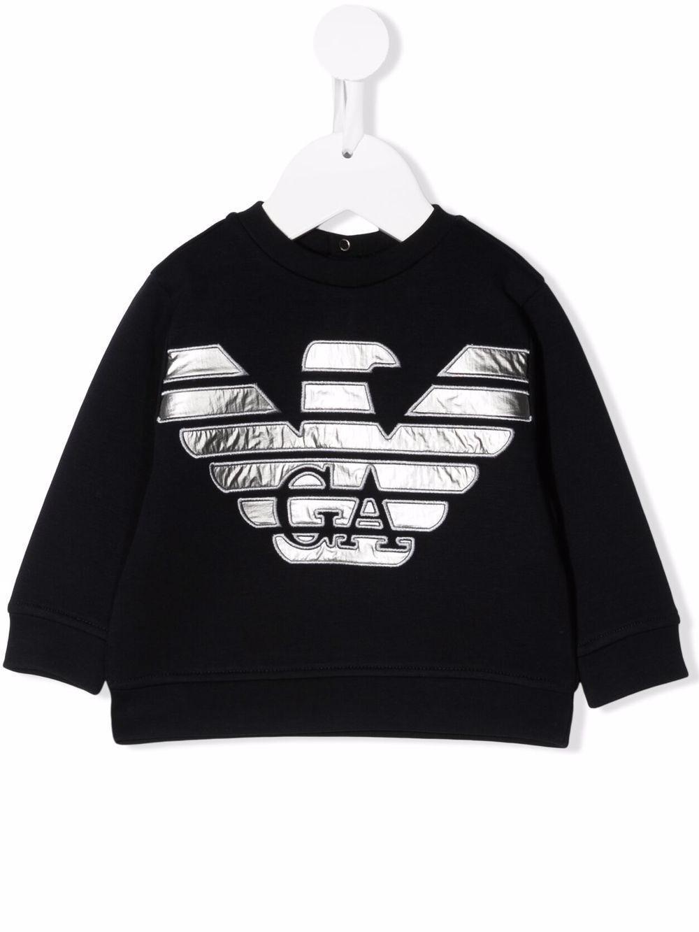 Emporio Armani Kids logo crew-neck sweatshirt - Blue von Emporio Armani Kids