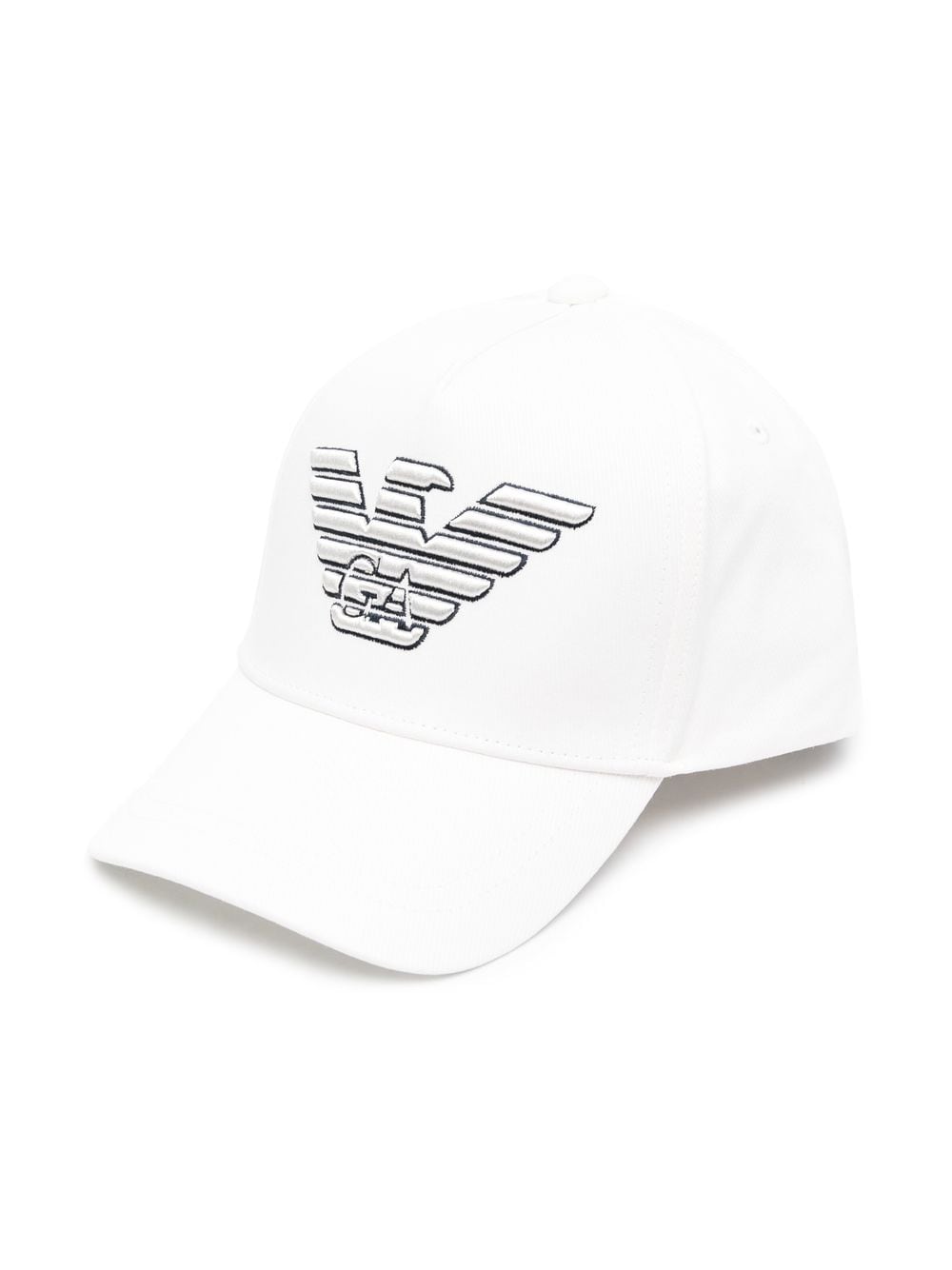 Emporio Armani Kids logo embroidered baseball cap - White von Emporio Armani Kids