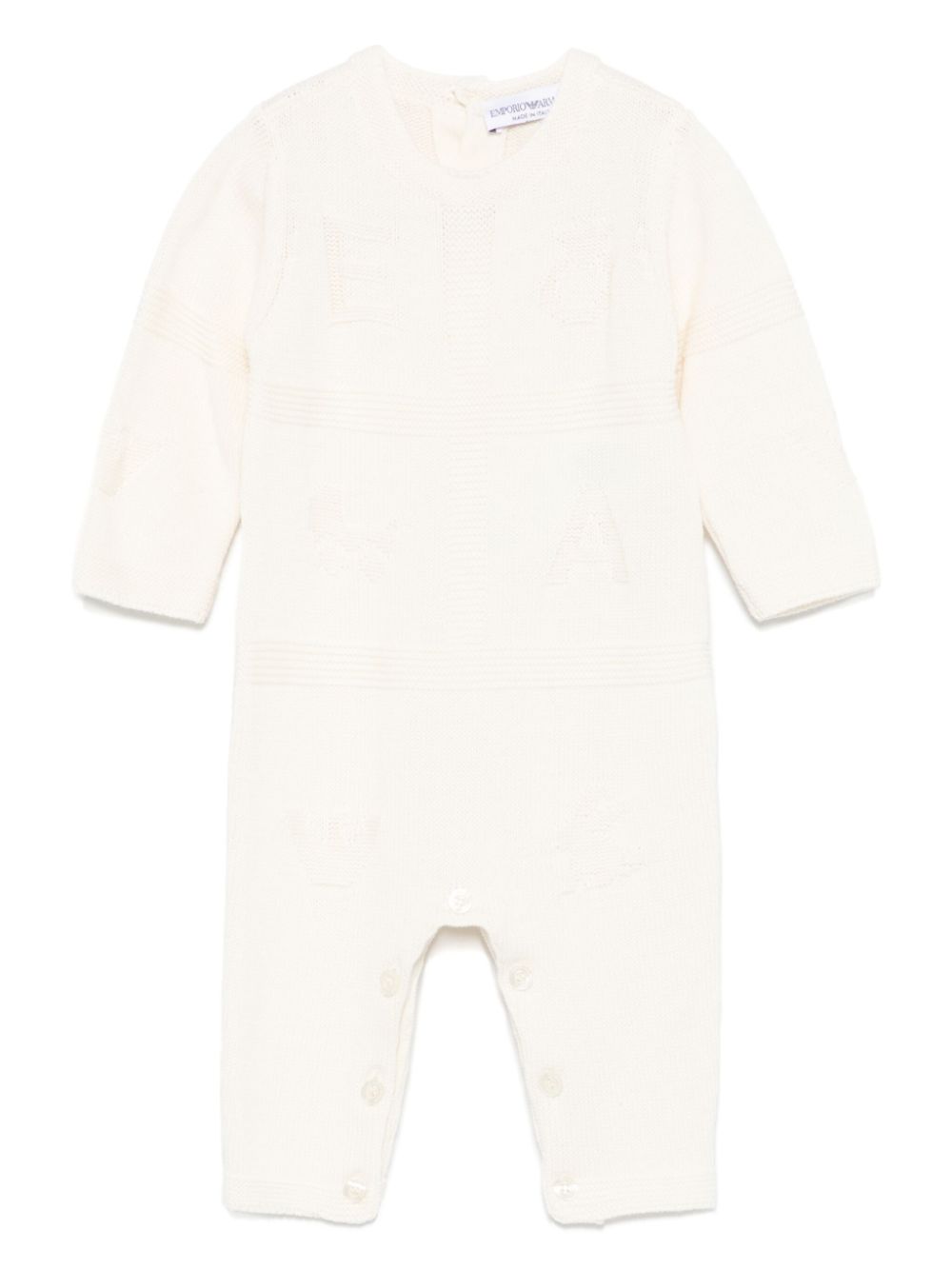 Emporio Armani Kids logo-intarsia pajamas - White von Emporio Armani Kids