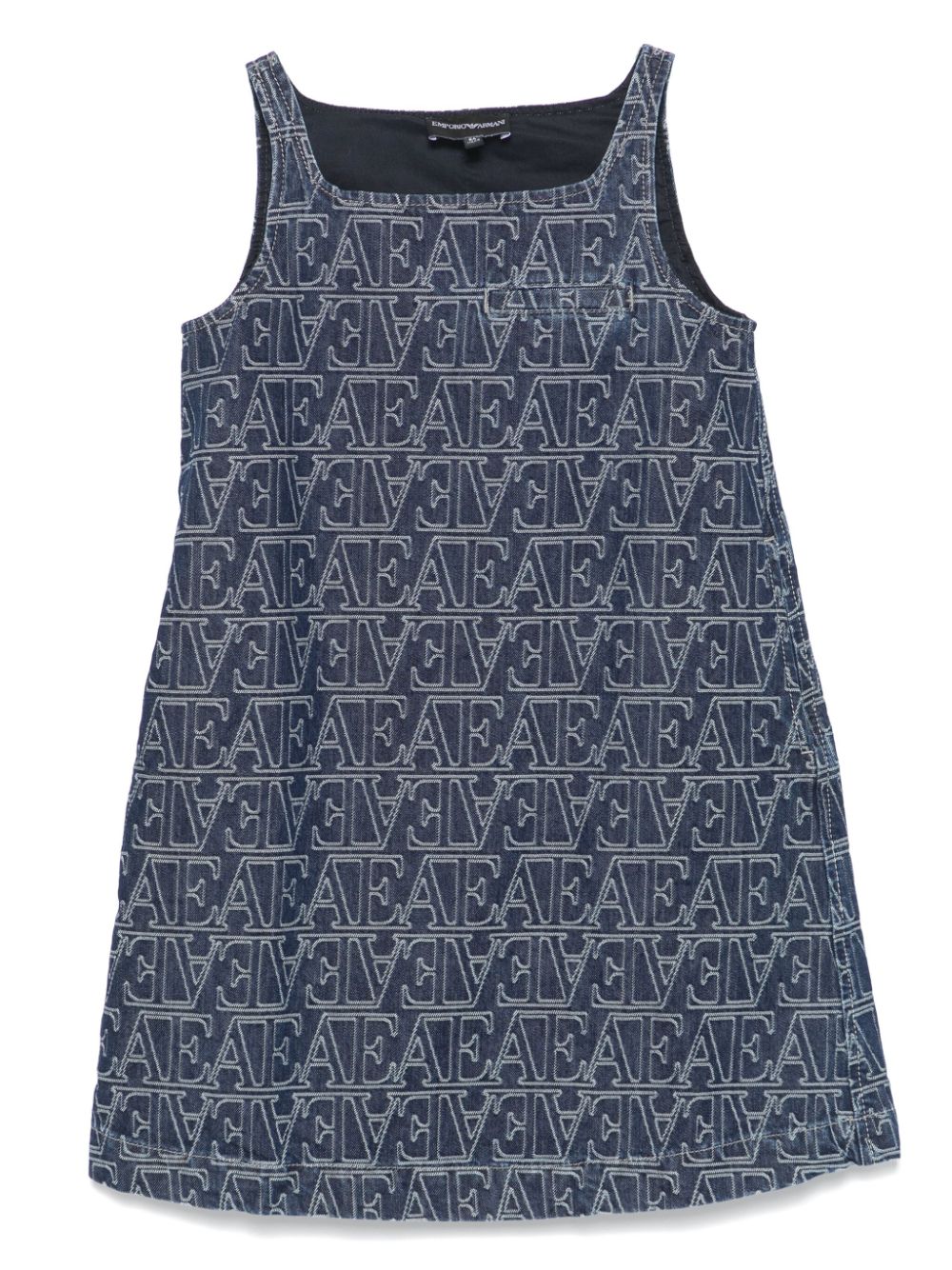 Emporio Armani Kids logo-jacquard dress - Blue von Emporio Armani Kids