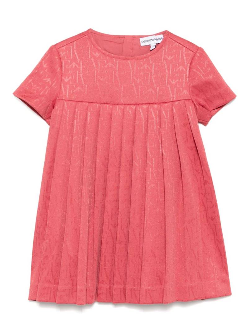 Emporio Armani Kids logo lettering dress - Pink von Emporio Armani Kids