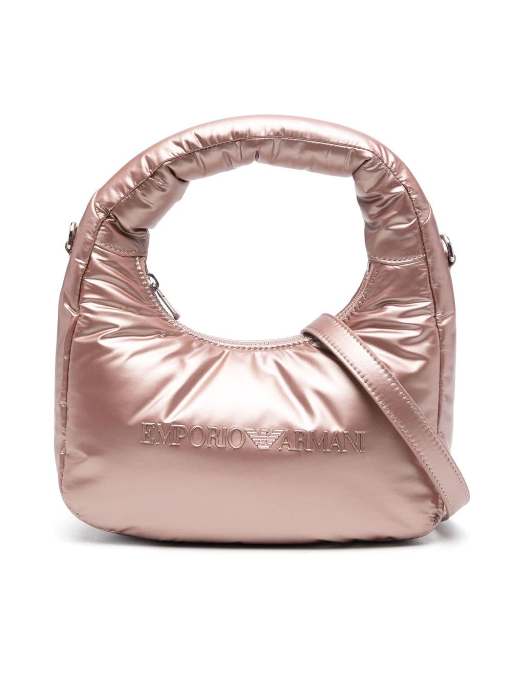 Emporio Armani Kids logo-lettering shoulder bag - Pink von Emporio Armani Kids