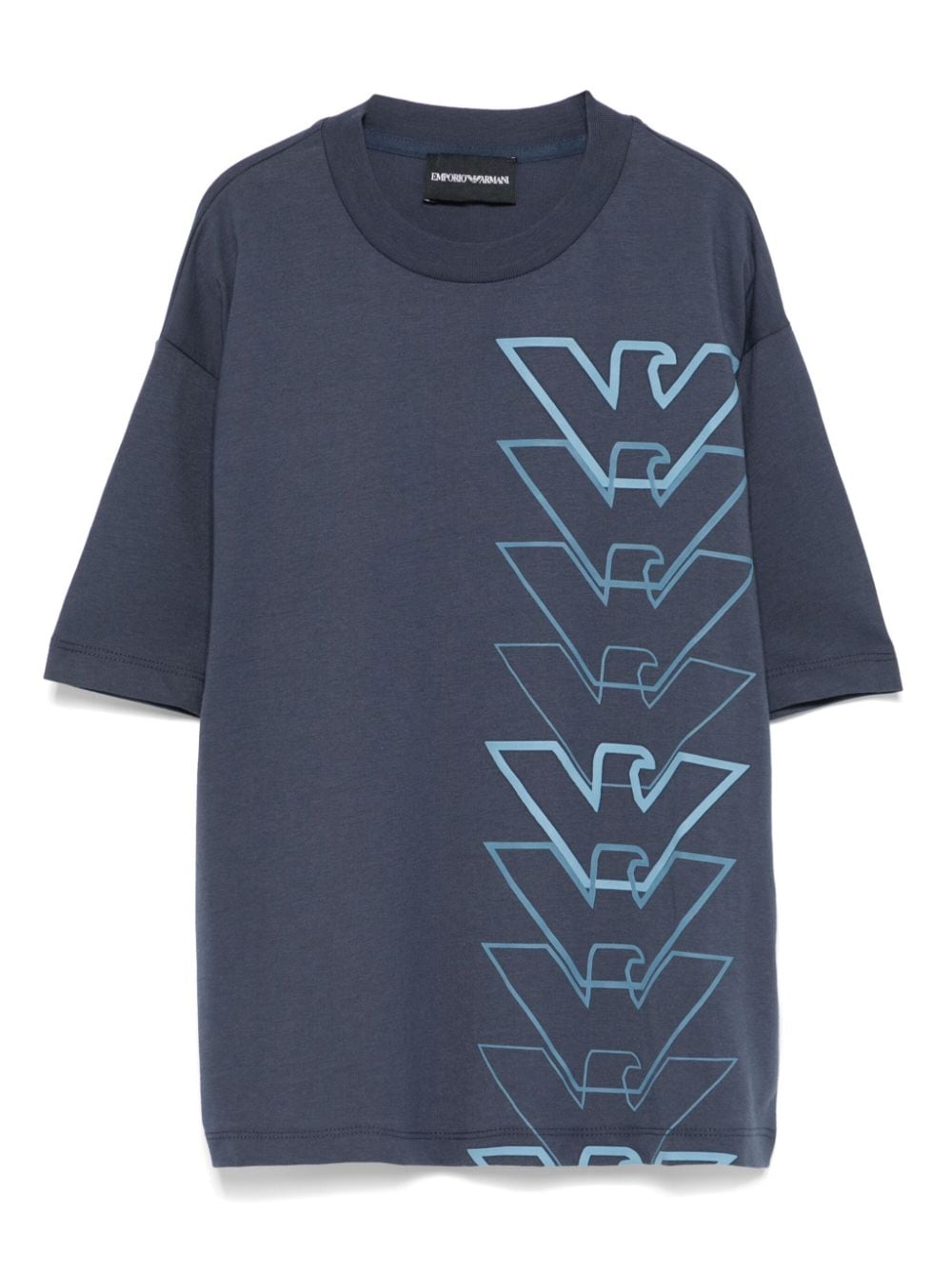 Emporio Armani Kids logo-motif T-shirt - Blue von Emporio Armani Kids