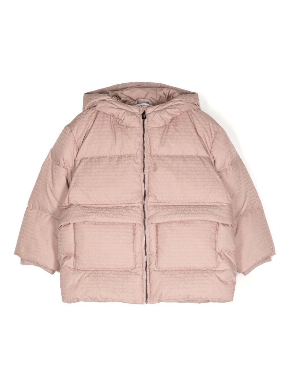 Emporio Armani Kids logo padded jacket - Pink von Emporio Armani Kids