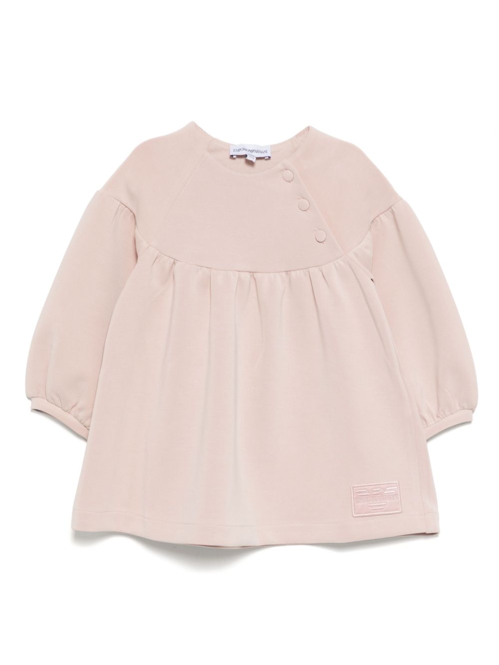 Emporio Armani Kids logo-patch dress - Pink von Emporio Armani Kids