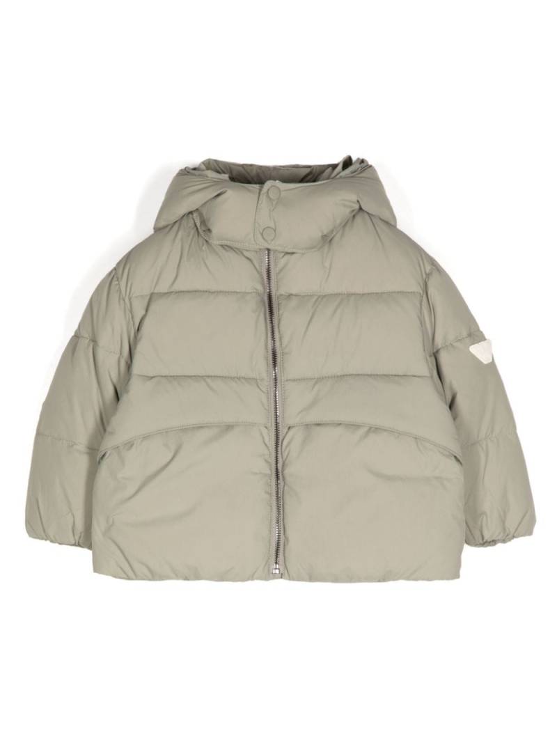 Emporio Armani Kids logo-patch padded jacket - Grey von Emporio Armani Kids