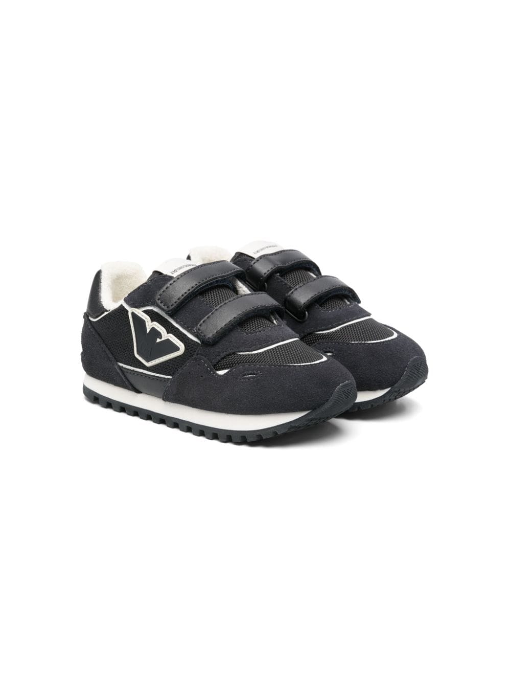 Emporio Armani Kids logo-patch sneakers - Blue von Emporio Armani Kids