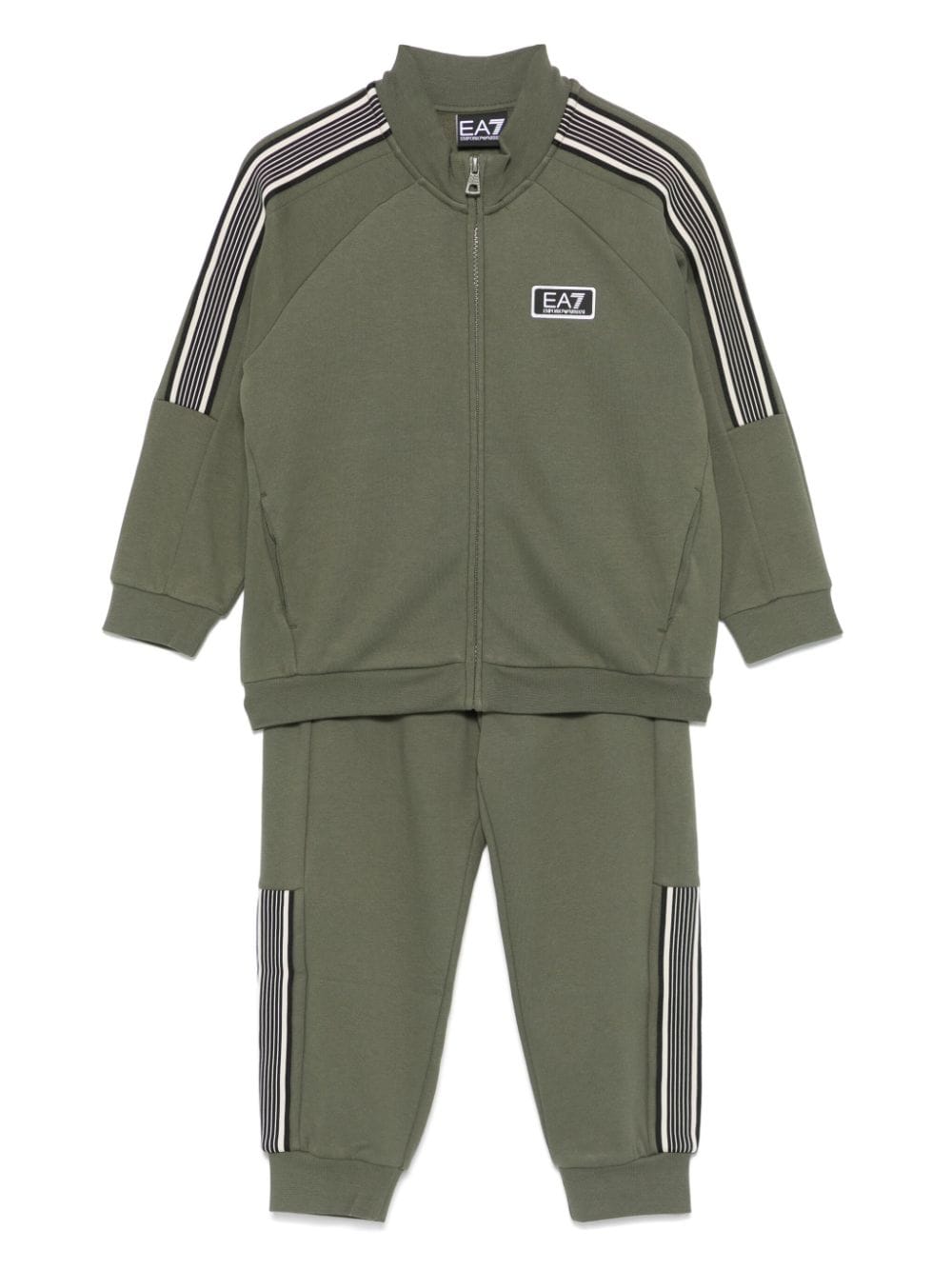 Emporio Armani Kids logo-patch tracksuit - Green von Emporio Armani Kids