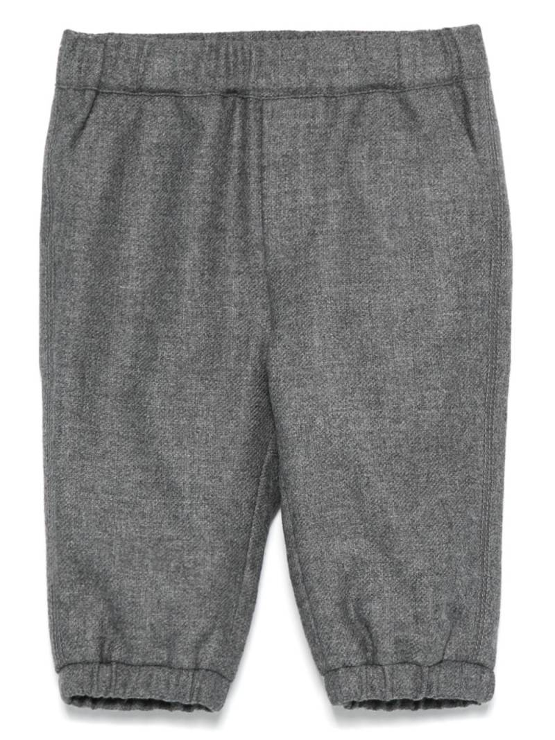 Emporio Armani Kids logo-patch trousers - Grey von Emporio Armani Kids