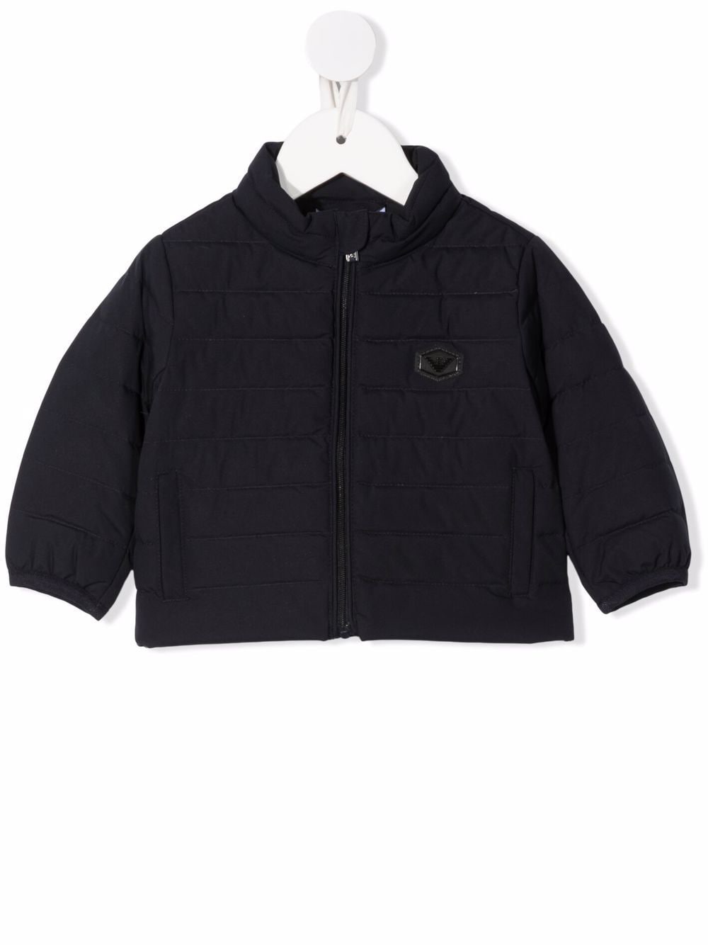 Emporio Armani Kids logo-plaque padded jacket - Blue von Emporio Armani Kids