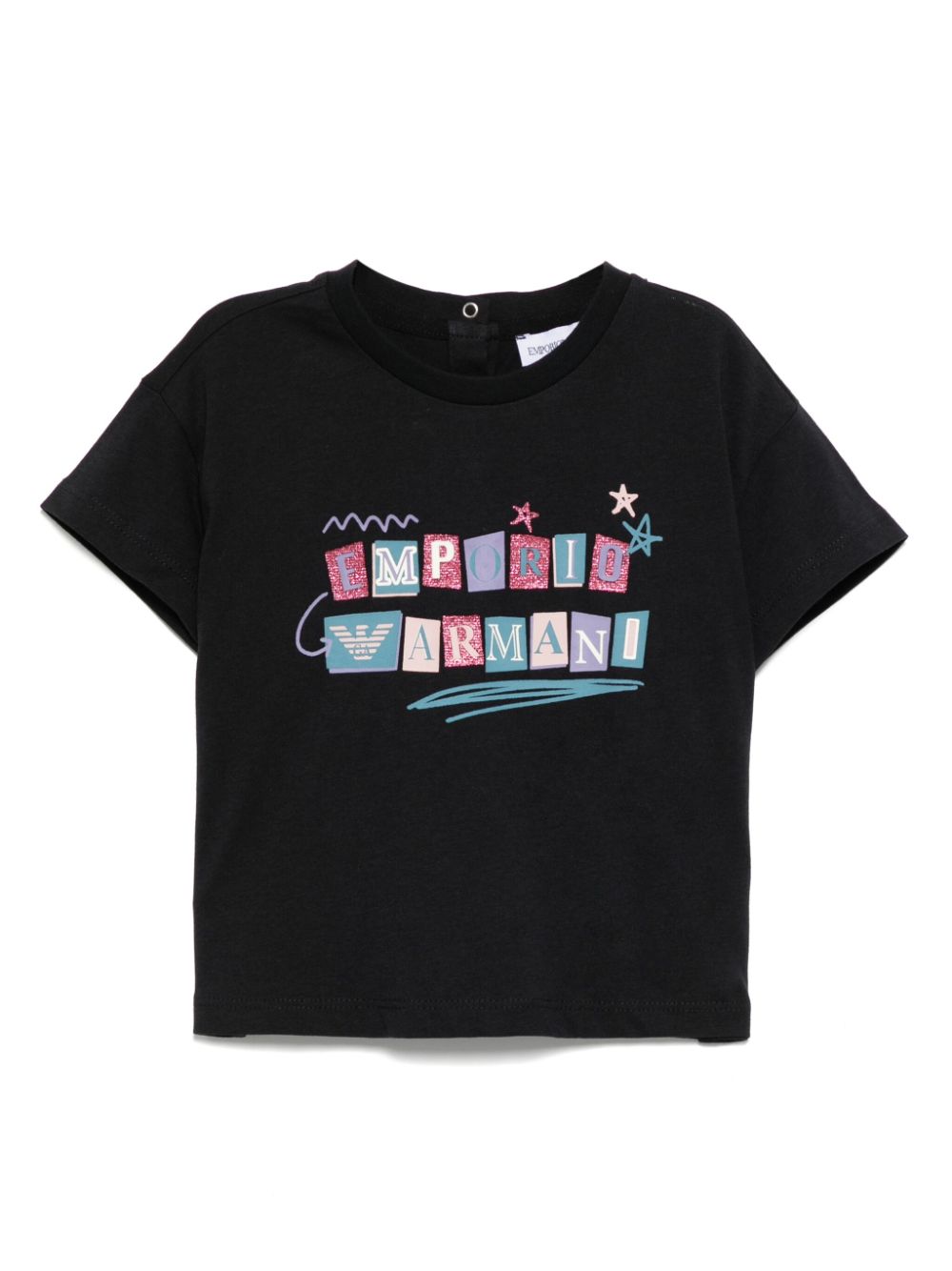 Emporio Armani Kids logo-print T-shirt - Black von Emporio Armani Kids