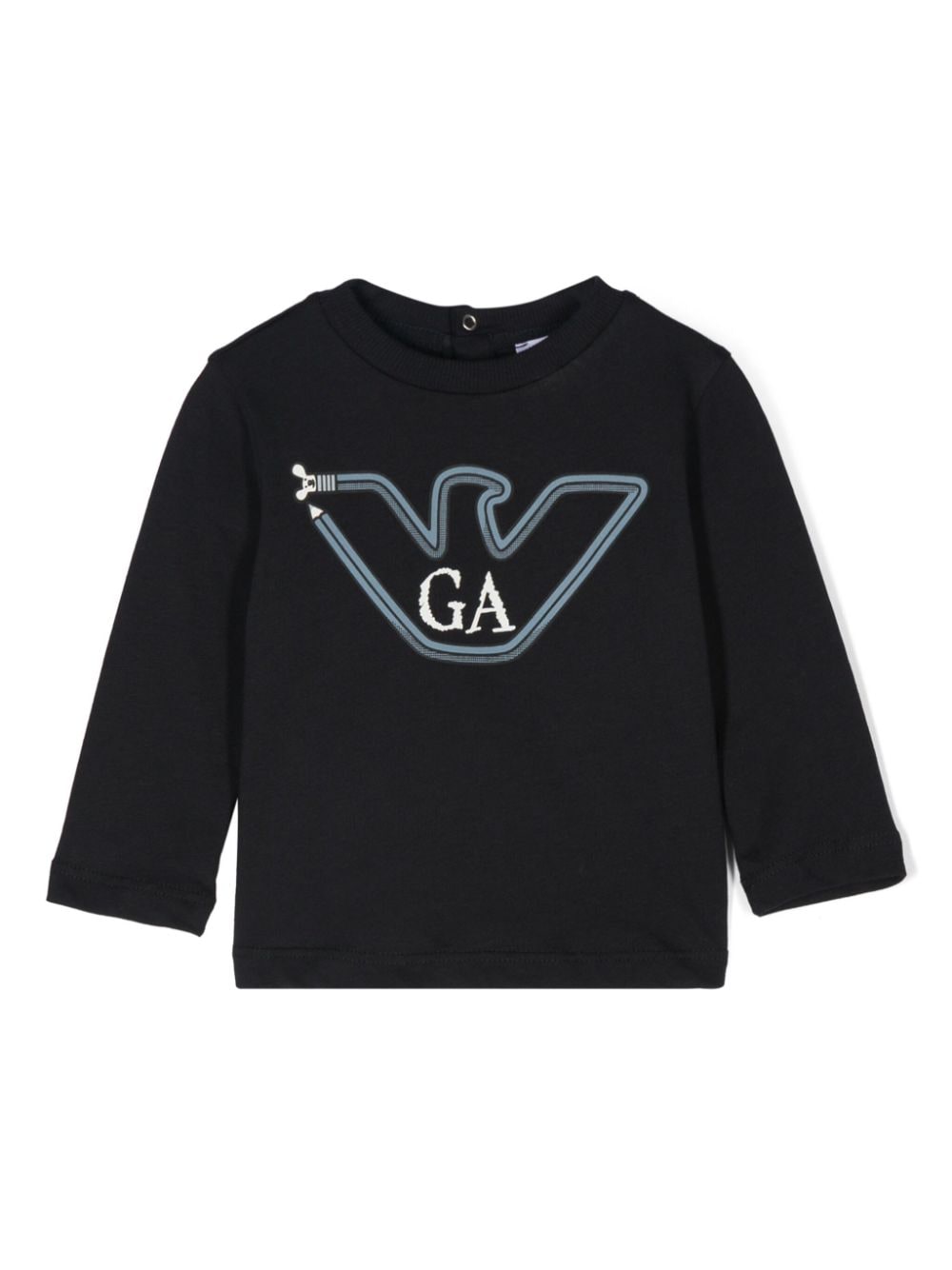 Emporio Armani Kids logo-print T-shirt - Blue von Emporio Armani Kids