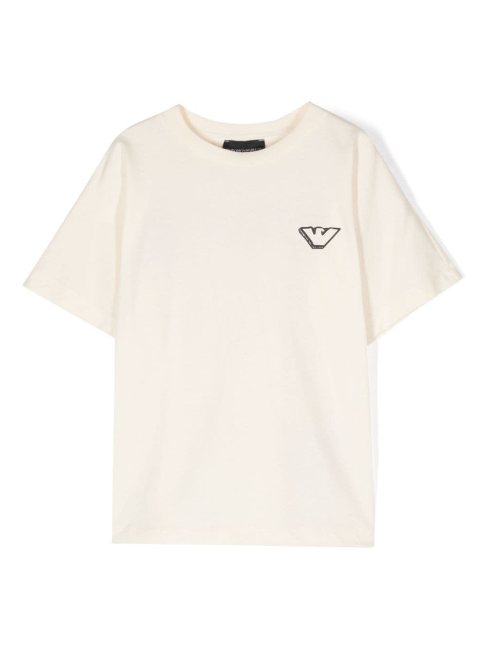 Emporio Armani Kids logo-print T-shirt - Neutrals von Emporio Armani Kids