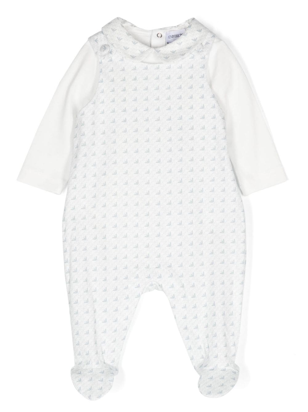 Emporio Armani Kids logo-print babygrow set - White von Emporio Armani Kids