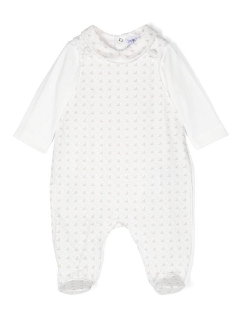 Emporio Armani Kids logo-print babygrow set - White von Emporio Armani Kids