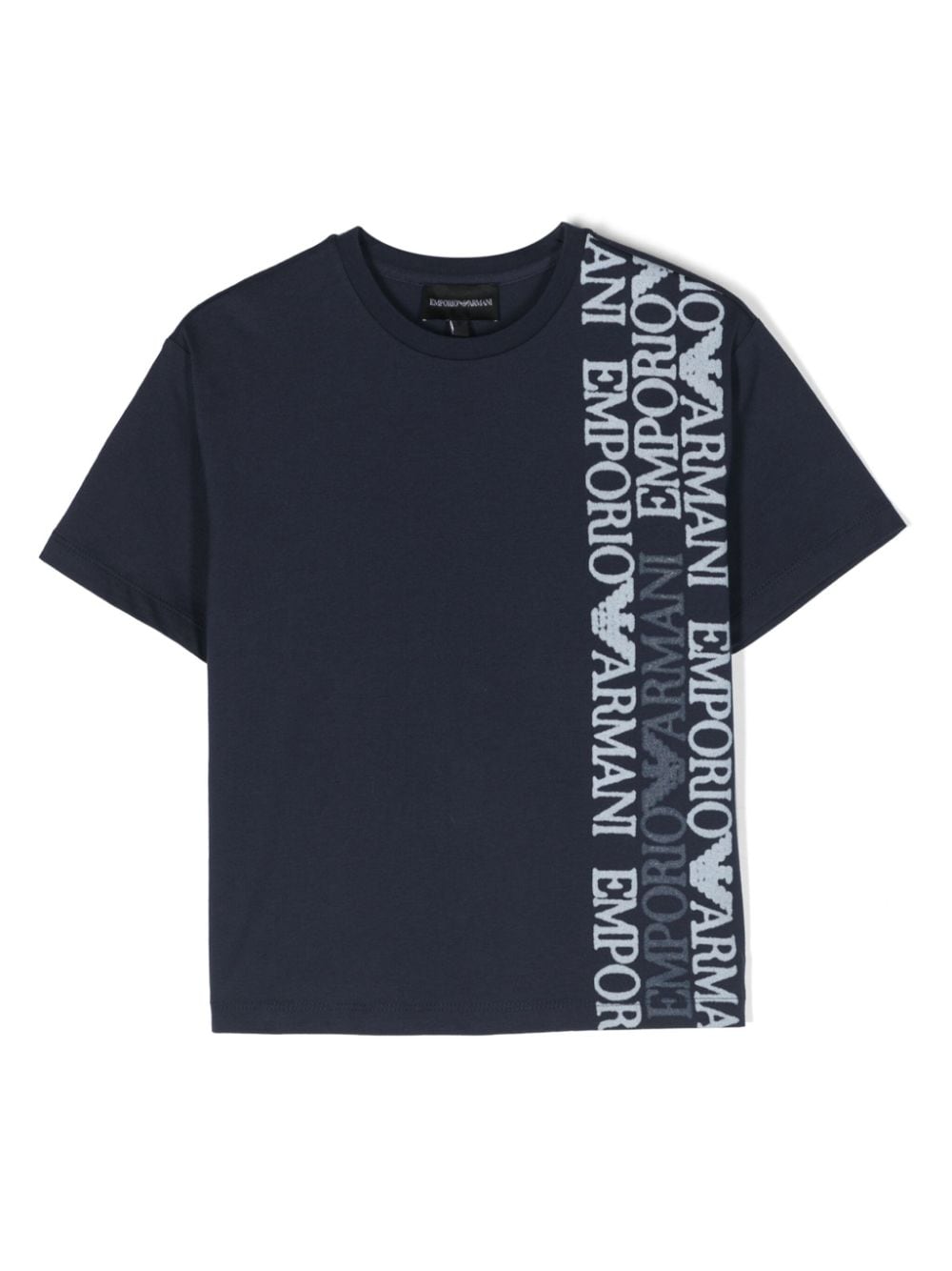 Emporio Armani Kids logo-print cotton T-shirt - Blue von Emporio Armani Kids