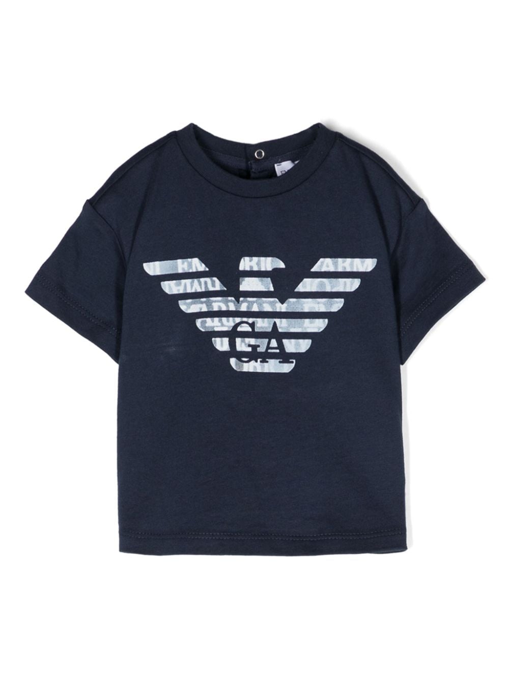 Emporio Armani Kids logo-print cotton T-shirt - Blue von Emporio Armani Kids