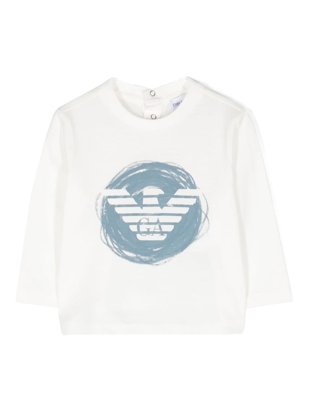 Emporio Armani Kids logo-print cotton T-shirt - White von Emporio Armani Kids