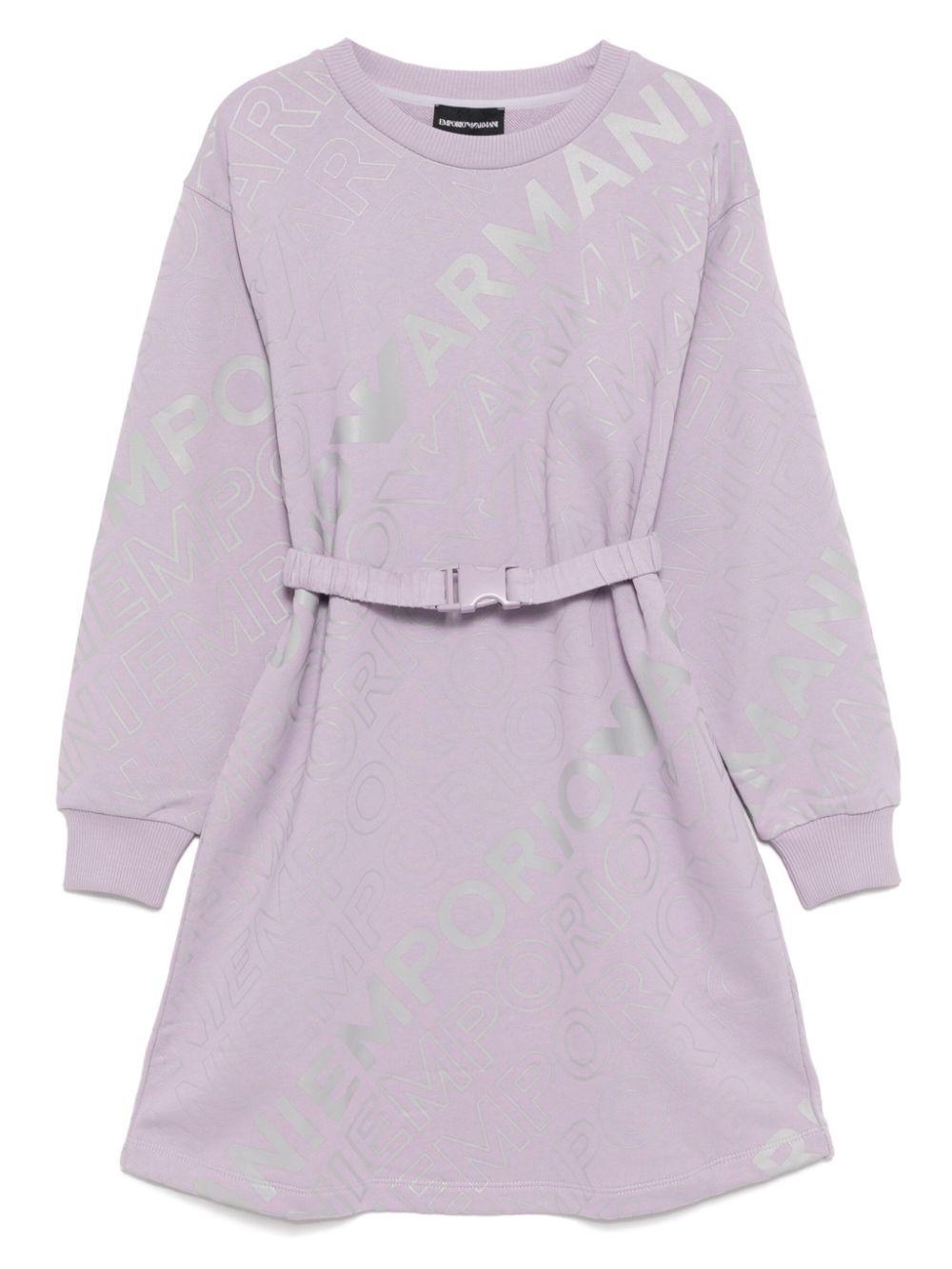 Emporio Armani Kids logo-print dress - Purple von Emporio Armani Kids