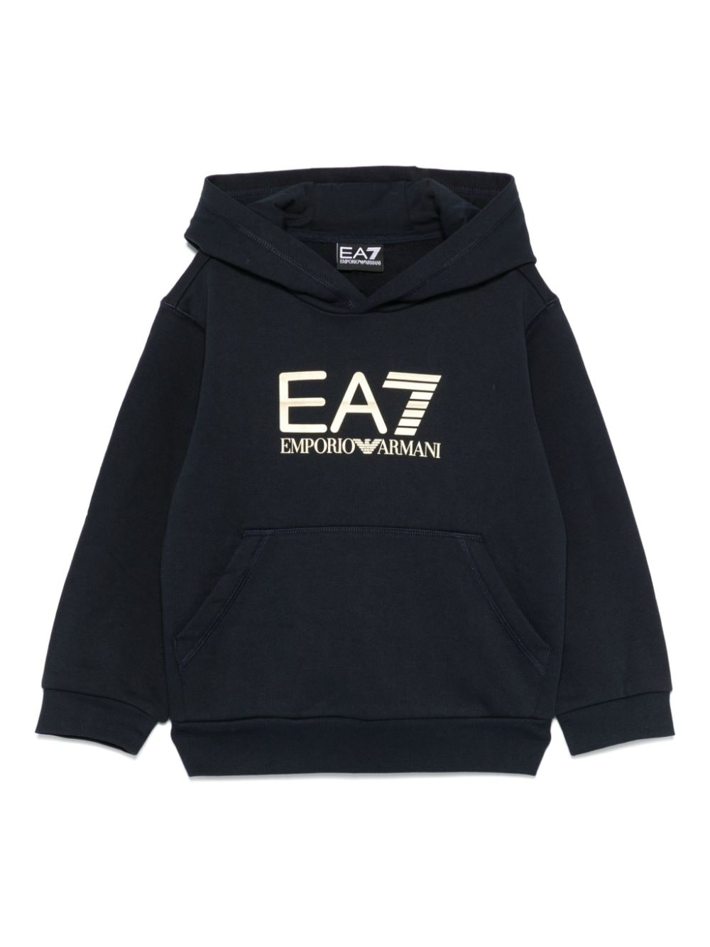 Emporio Armani Kids logo-print hoodie - Blue von Emporio Armani Kids