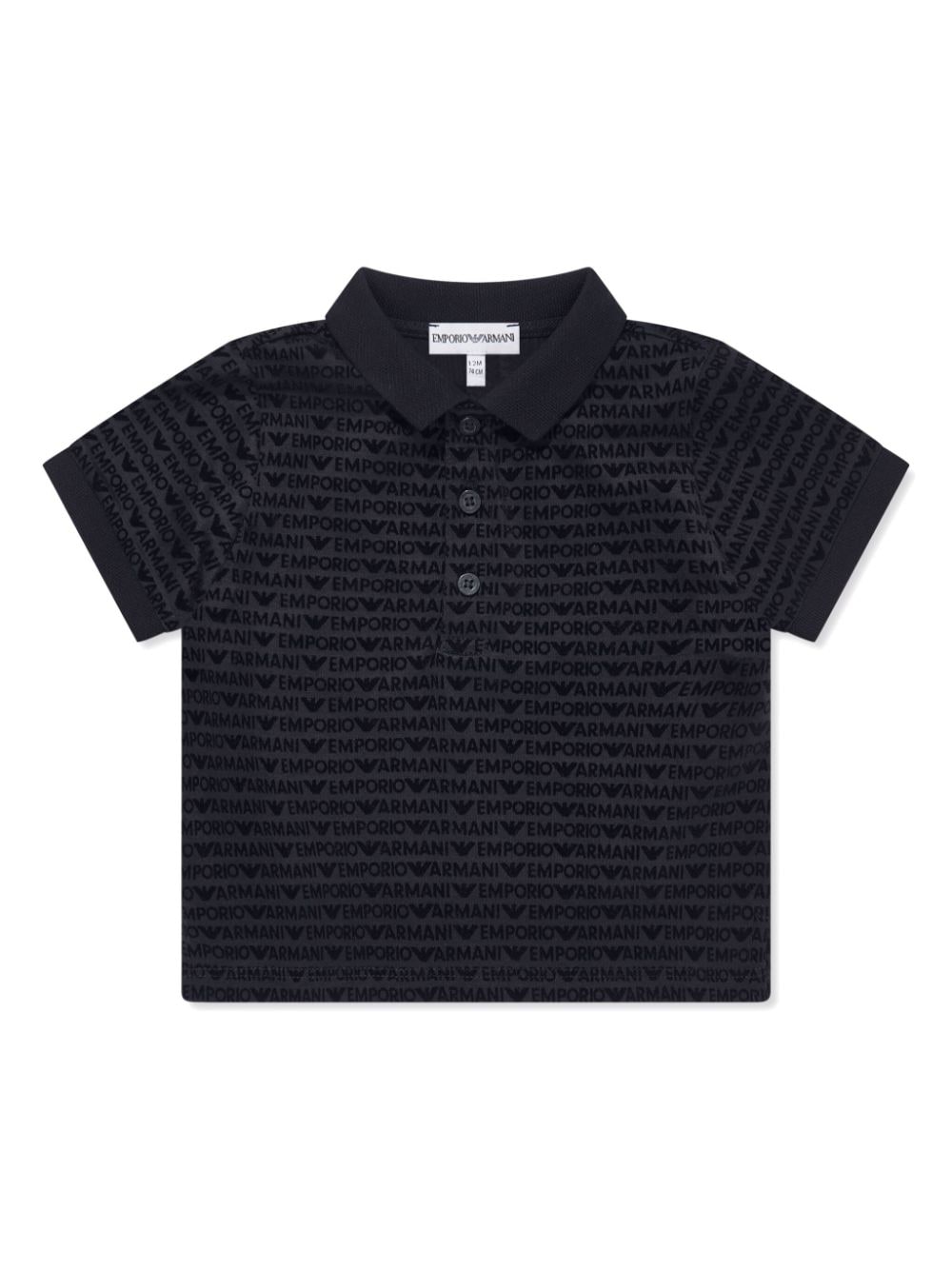 Emporio Armani Kids logo-print polo shirt - Blue von Emporio Armani Kids