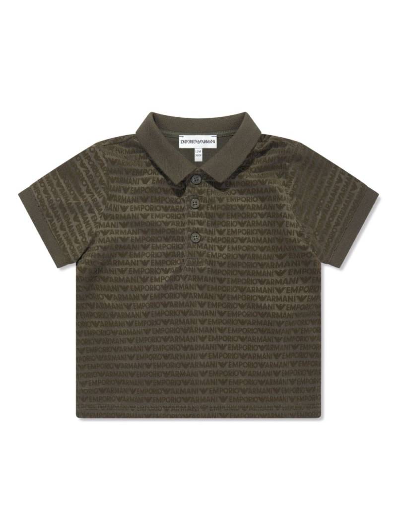 Emporio Armani Kids logo-print polo shirt - Grey von Emporio Armani Kids