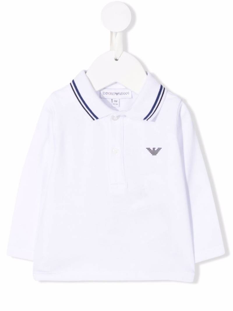 Emporio Armani Kids logo-print polo shirt - White von Emporio Armani Kids