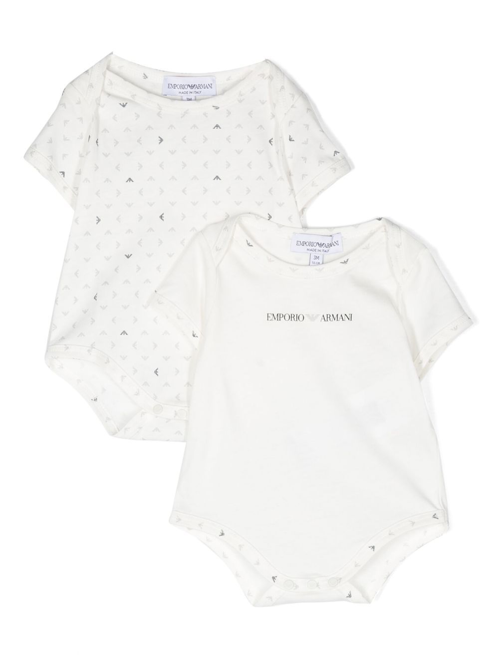 Emporio Armani Kids logo-print romper set - White von Emporio Armani Kids