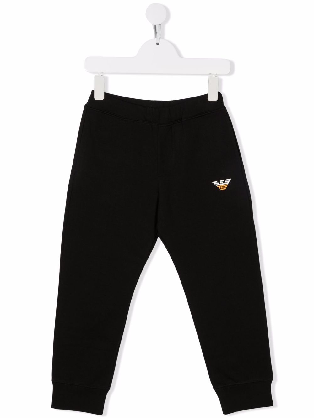 Emporio Armani Kids logo-print slim-fit joggers - Black von Emporio Armani Kids