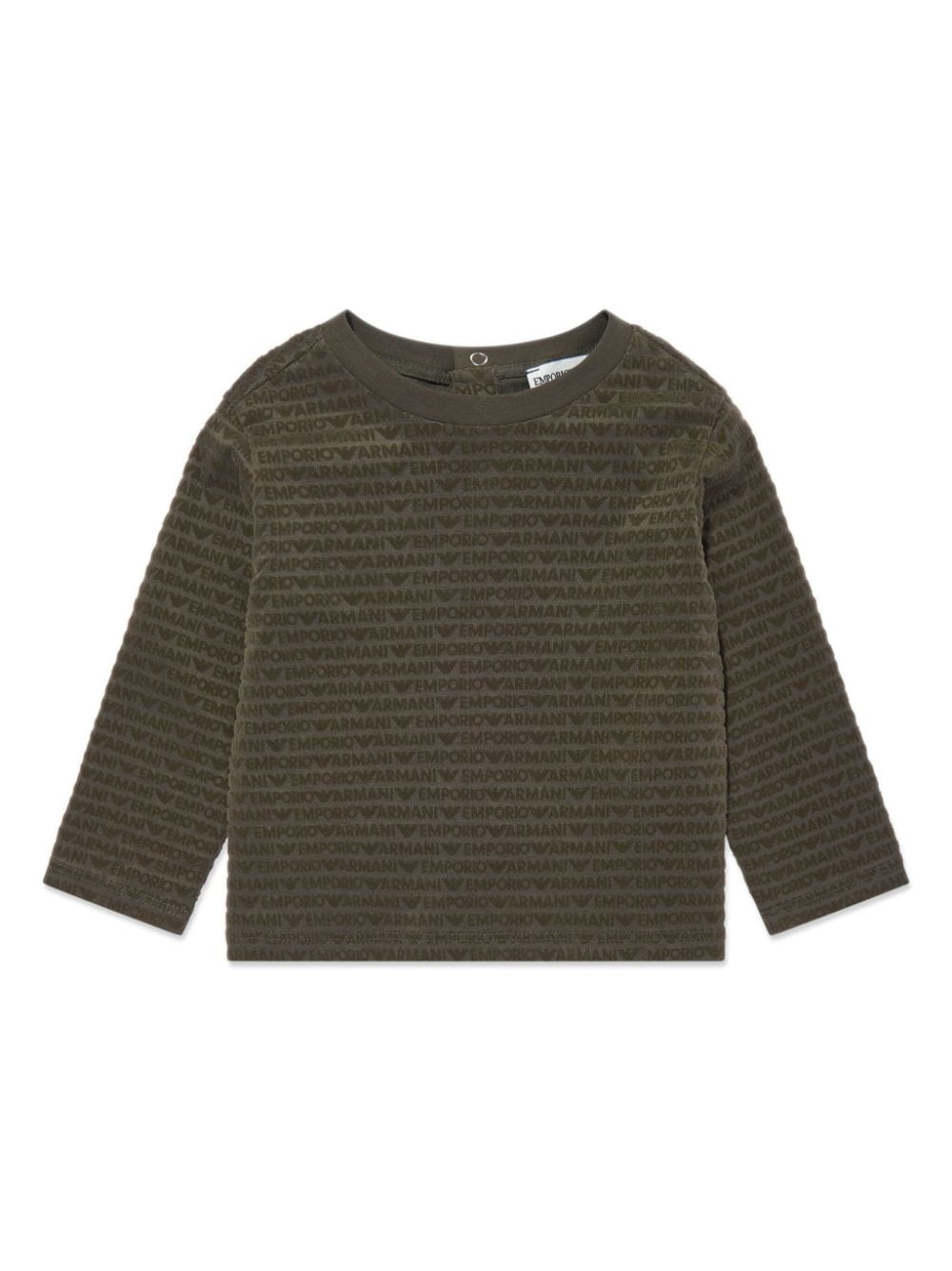 Emporio Armani Kids logo-print sweatshirt - Brown von Emporio Armani Kids