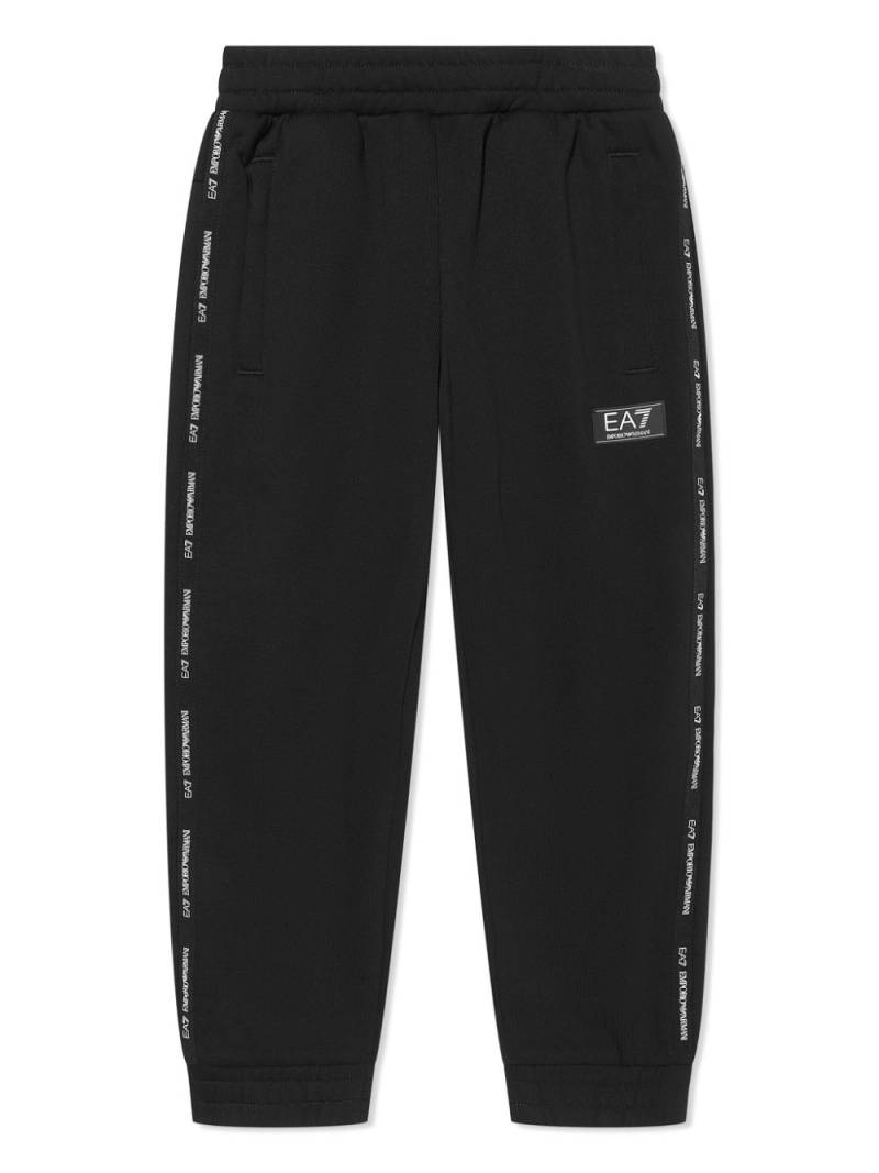 Emporio Armani Kids logo-print track pants - Black von Emporio Armani Kids