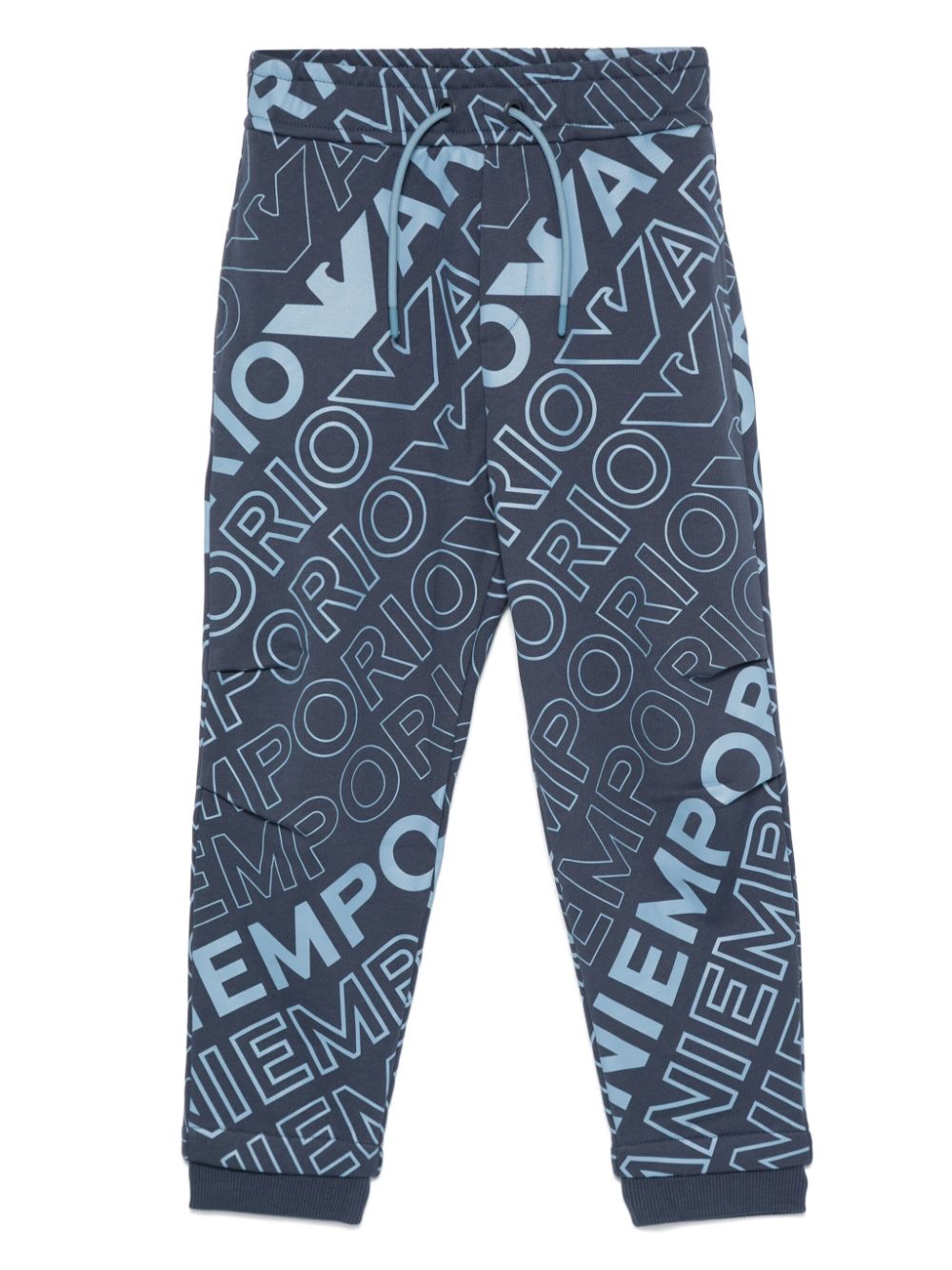 Emporio Armani Kids logo-print trousers - Blue von Emporio Armani Kids