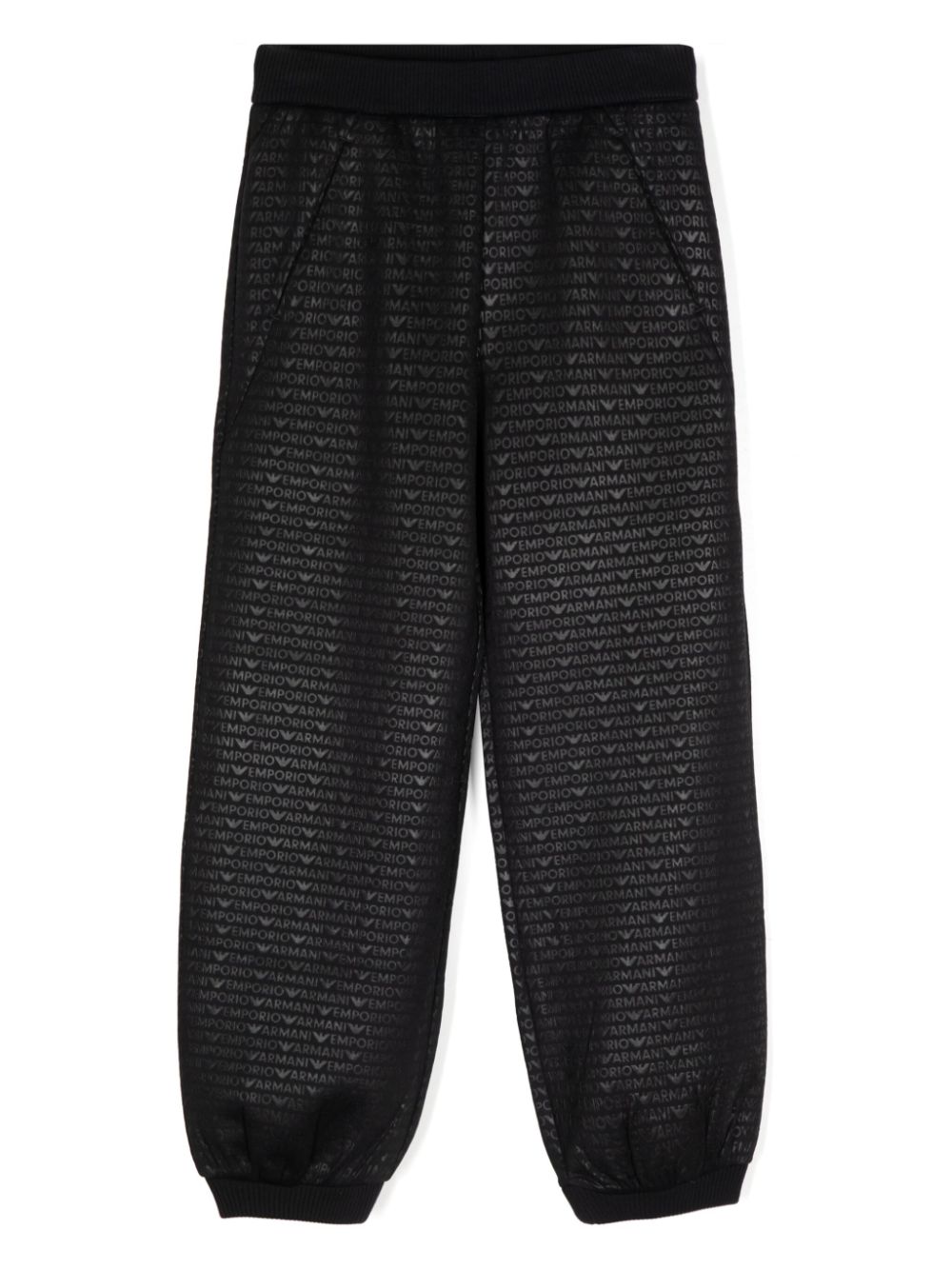 Emporio Armani Kids logo sweatpants - Black von Emporio Armani Kids