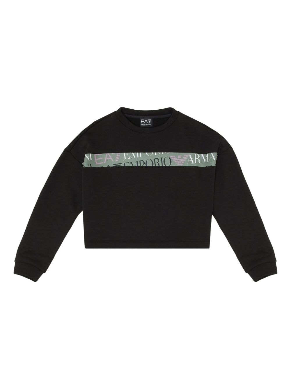 Emporio Armani Kids logo sweatshirt - Black von Emporio Armani Kids