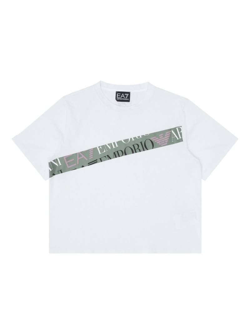 Emporio Armani Kids logo t-shirt - White von Emporio Armani Kids