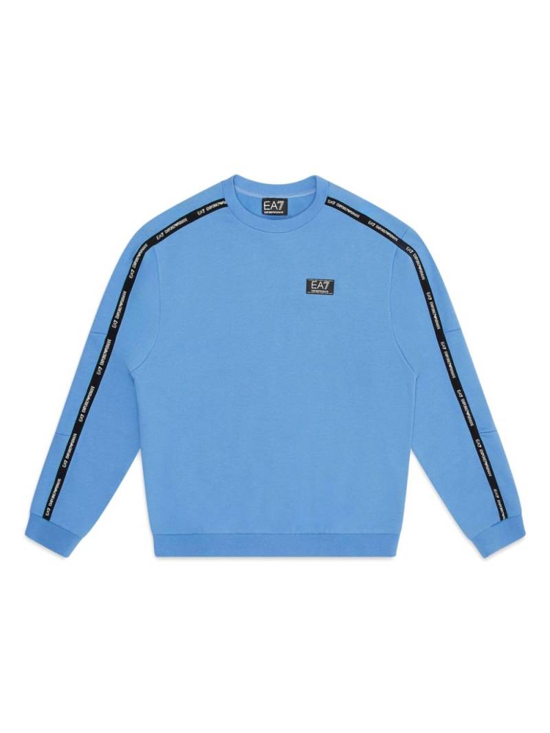 Emporio Armani Kids logo-tape sweatshirt - Blue von Emporio Armani Kids