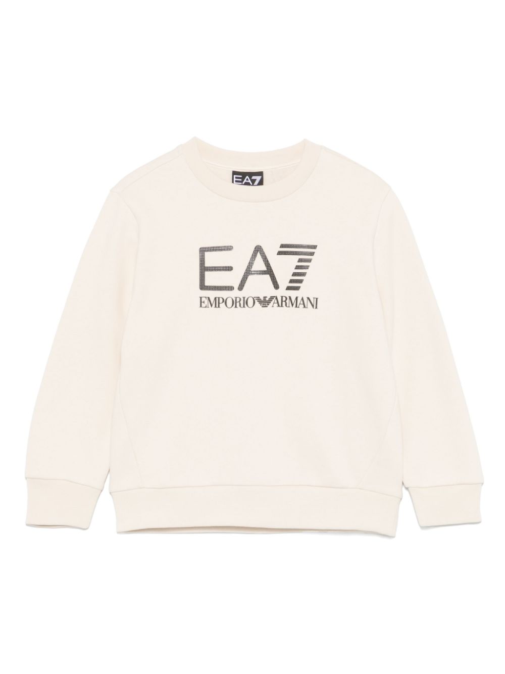 Emporio Armani Kids logo-tape sweatshirt - Neutrals von Emporio Armani Kids