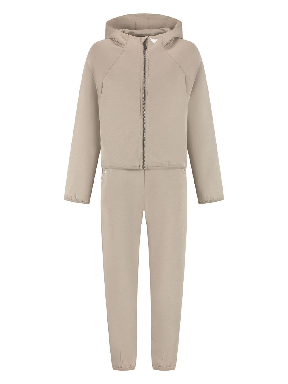 Emporio Armani Kids logo-tape tracksuit - Neutrals von Emporio Armani Kids