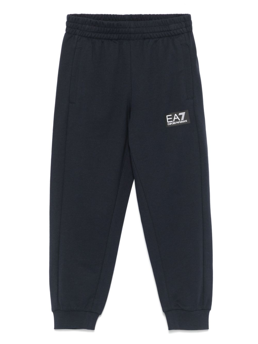 Emporio Armani Kids logo-tape tracksuit bottoms - Blue von Emporio Armani Kids