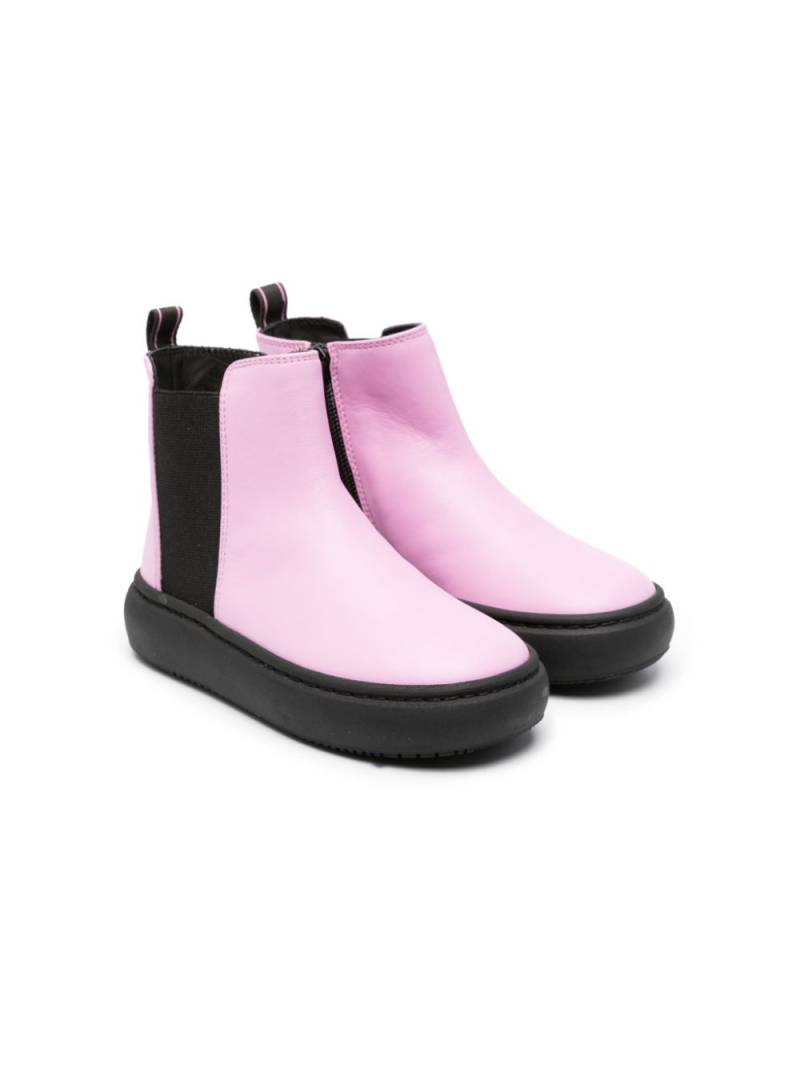 Emporio Armani Kids panelled ankle boots - Pink von Emporio Armani Kids