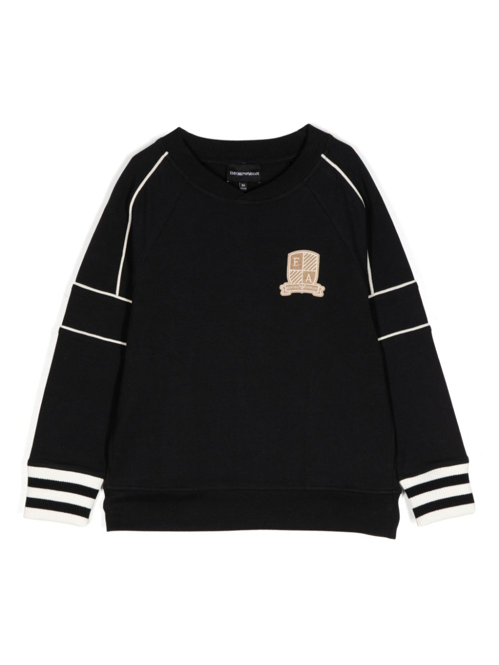 Emporio Armani Kids patch sweatshirt - Black von Emporio Armani Kids