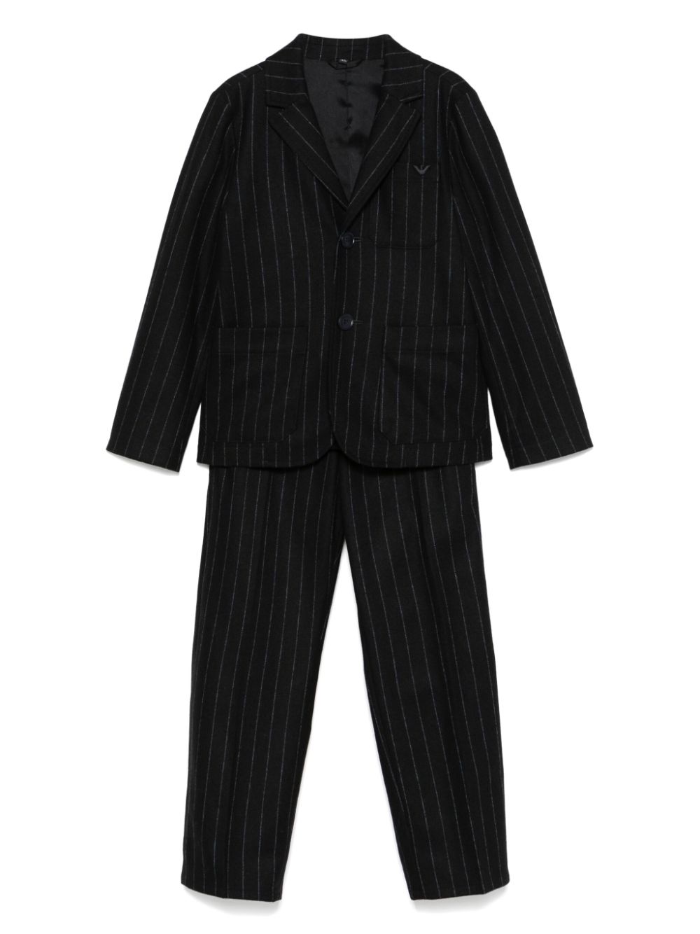 Emporio Armani Kids pinstriped suit - Blue von Emporio Armani Kids